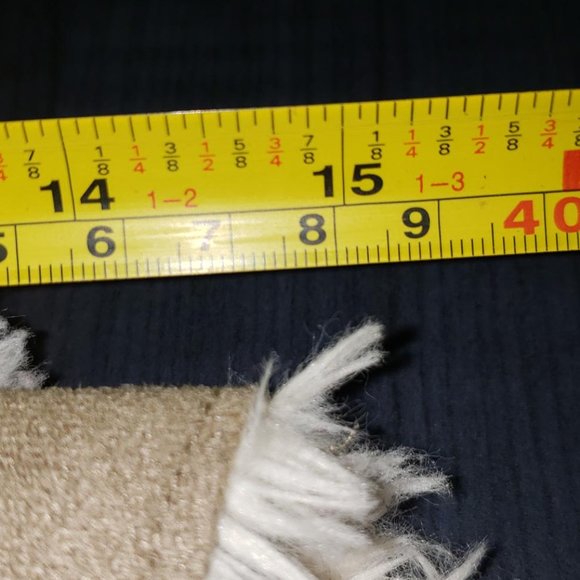 Olive & Oak luxury faux sherpa shearling sleeveless vest in beige and cream M - Picture 6 of 8